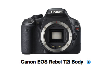 Canon EOS Rebel T2i Body