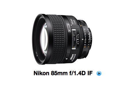 Nikon 85mm f/1.4D IF
